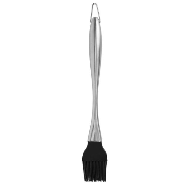 Curved Handle Silicone BBQ Brush Stainless Steel Large