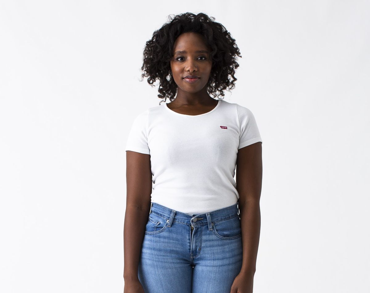 levis grey t shirt women's