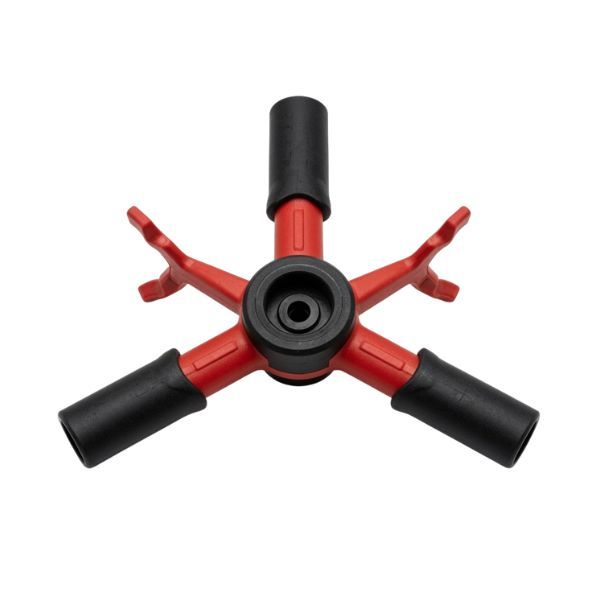 Round 3-Arm Rotary Garden Sprinkler - 360 Rotating Lawn Sprayer