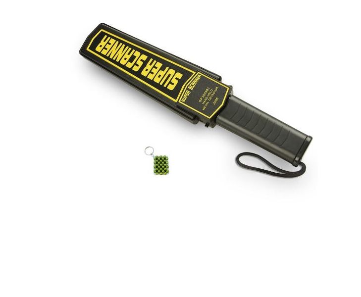 GP3003B1 Hand Held Metal Detector Super Scanner + Key Chain