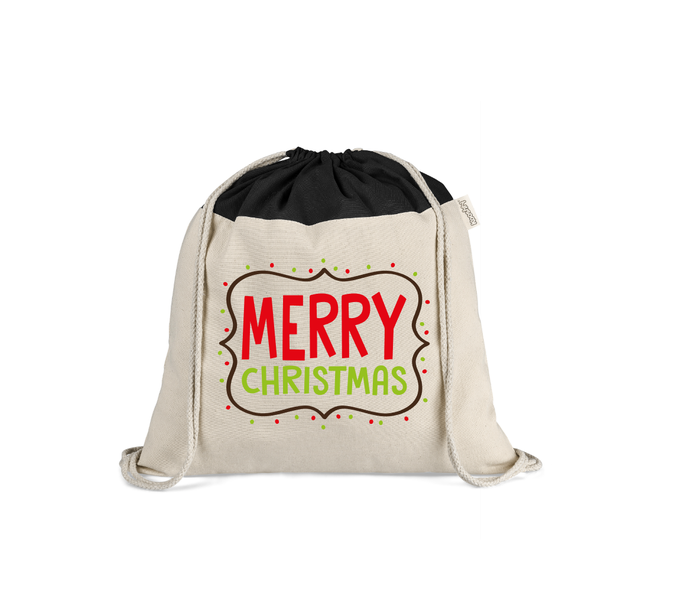 Christmas Cotton Sack - Merry 3