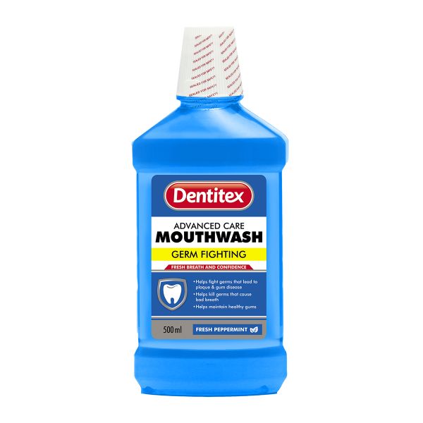 Dentitex Mouthwash Fresh Pepermint 500Ml - 3 Pack
