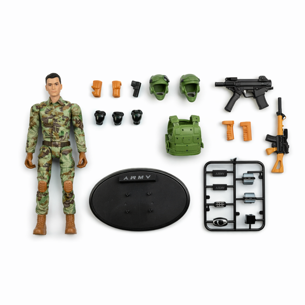 SWAT Team Soldier Action Figure Playset - Weapons &amp; Accessories