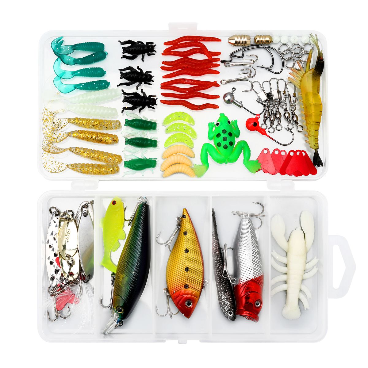 Supersonic 78pc Fishing Lure Set (With Tackle Box) | Shop Today. Get it ...