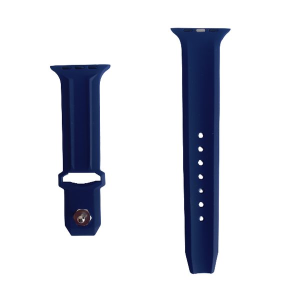 CLM - Silicone Watch Band Compatible for Apple Watch 44/45/49mm- Light Blue