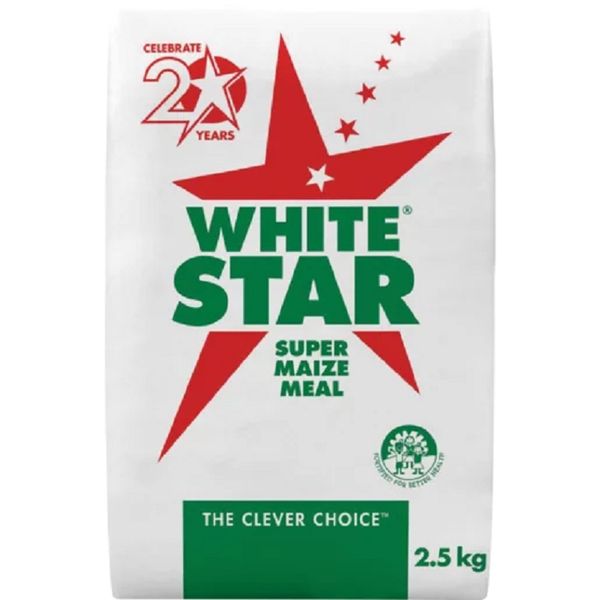 White Star Super Maize Meal - 2 x 2.5 kg