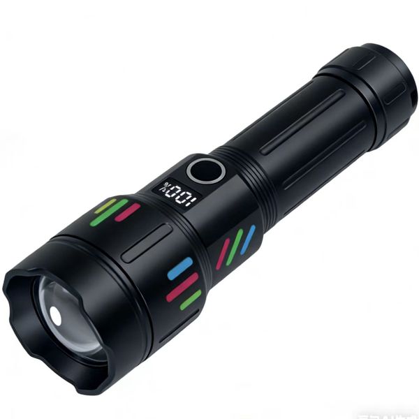 Laser Cannon Handheld High-Power Flashlight Rechargeable with Zoom