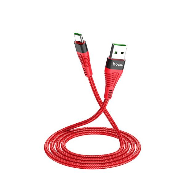 5A Type C 1m Fast Charging Data Cable - Red