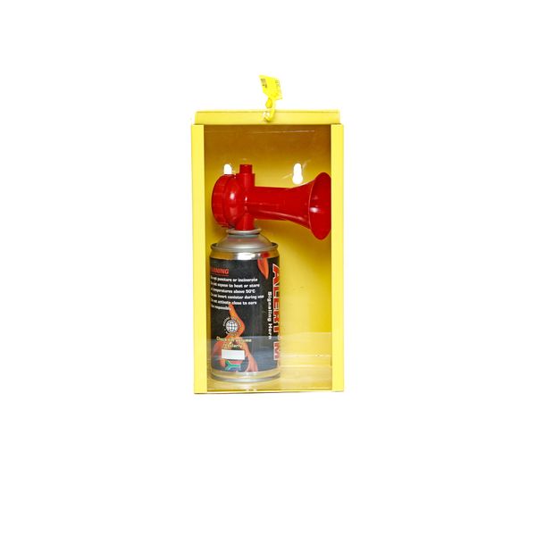 Emergency Air Horn with Wall Mounted Cabinet