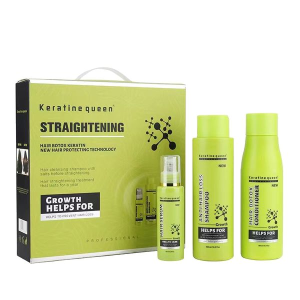 Keratine Queen, Straightening, Hair Botox Keratin, Protection Hair Care Set