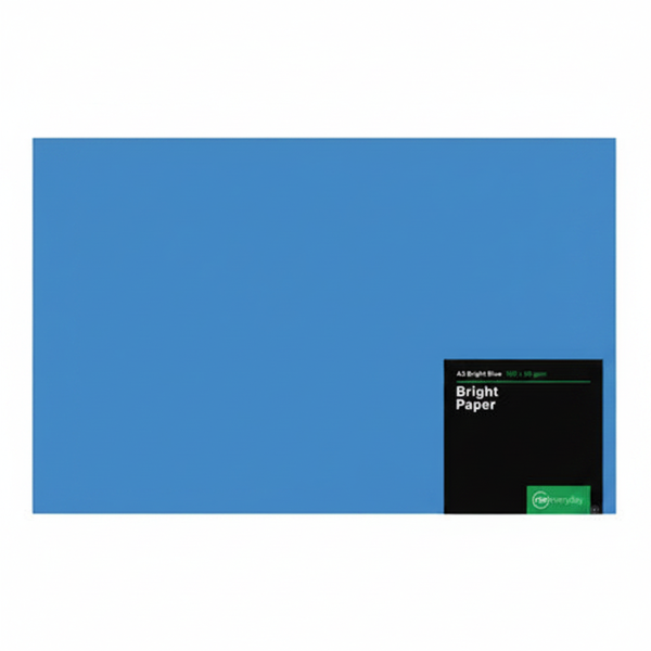 RBE 100 Sheets A3 Bright Blue Paper for Printing and Crafting