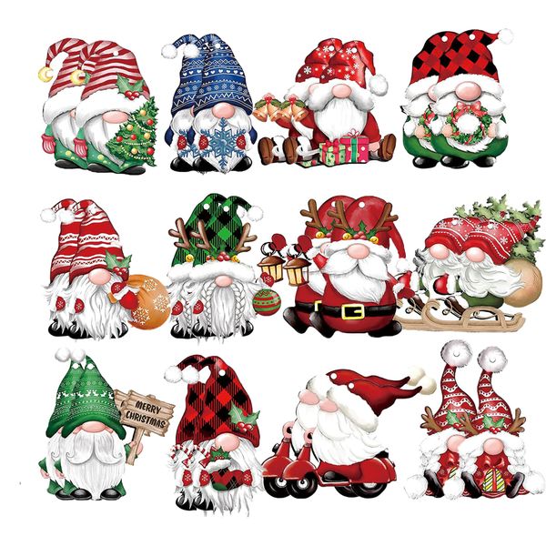 24 Piece Wooden Christmas Dwarf Decorations, Christmas Birthday Party Set