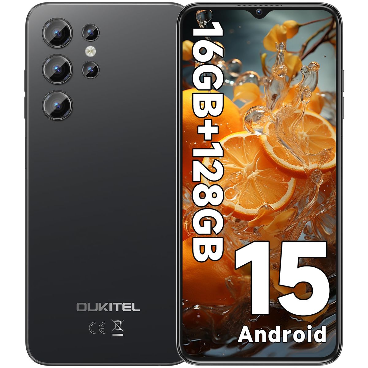 Oukitel C1 6.52" 4GB Physical 12GB Virtual RAM 128GB ROM Android 15 DualSIM