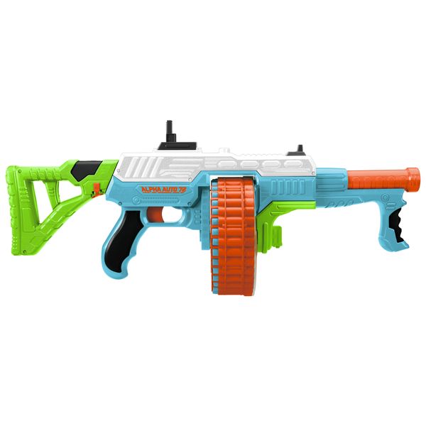 Air Warriors Alpha Auto 72-Dart Kids Toy Machine Gun Blaster