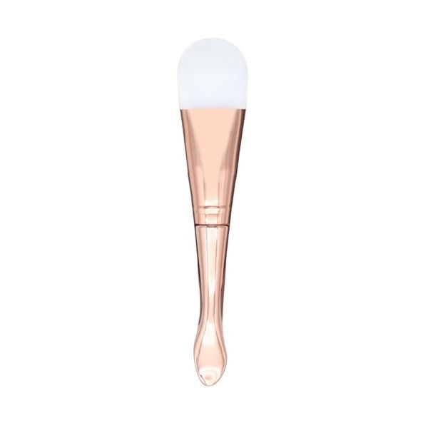 Rose Gold Double-sided Silicone Facial Mask Brush and Spatula