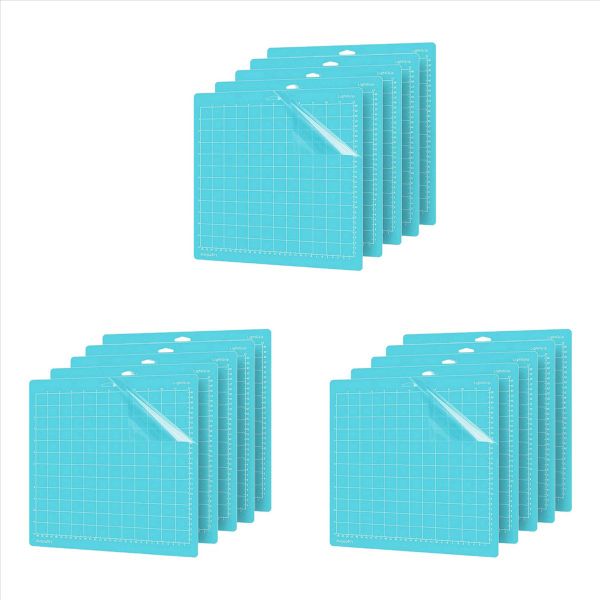 15Pcs Cutting Mat Light Grip For Cricut One/Air/Explore Air2&amp; 3- Blue
