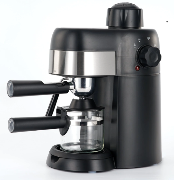 Single Serve Espresso Maker with Milk Frothing Wand
