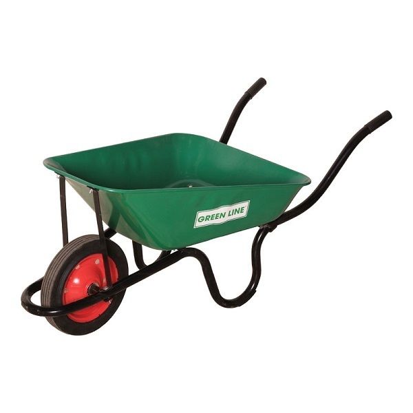Wheel Barrow Concrete 1mm Pan Medium Duty Green Line
