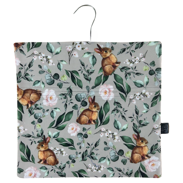 Washing Pegs Bag - Bunnies &amp; Blooming Roses