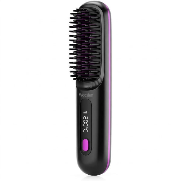 Woosien Portable Straightening Brush for Travel