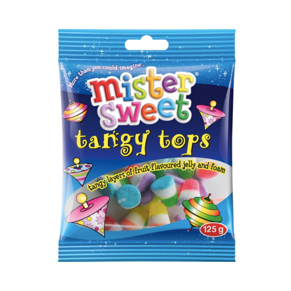 Mister Sweet- Tangy Tops Fruit Flavoured Jellies 60 x 125g | Buy Online ...