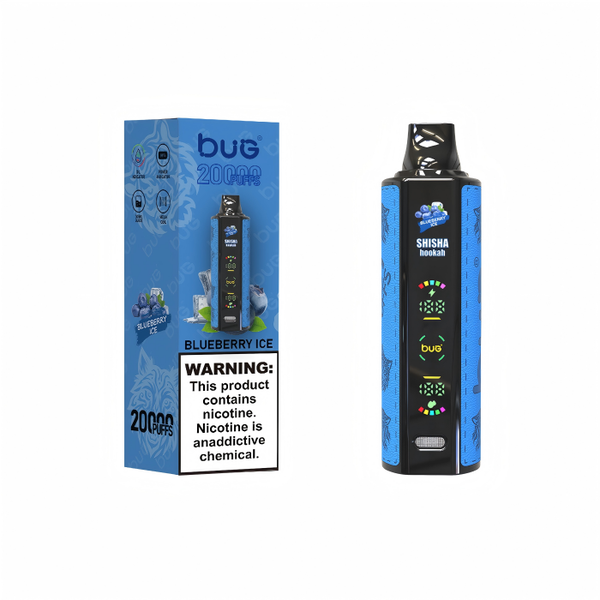 Large Screen 20,000 Puff Rechargeable Disposable -Peach Ice