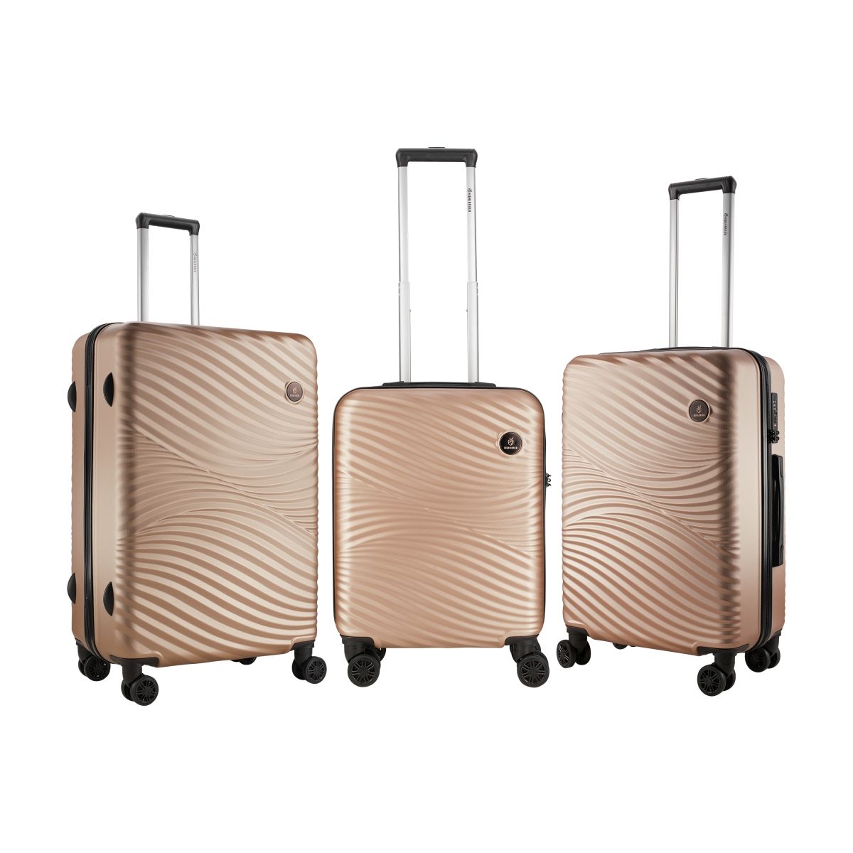 Highlander Luggage Travel Set 3 Piece ABS Hard Shell Maui Series