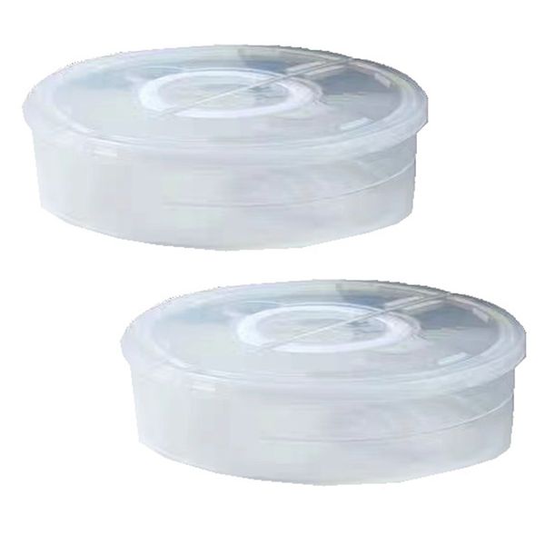 Plastic Pie Box With Lid Fresh-Keeping Box With Handle Pie Box