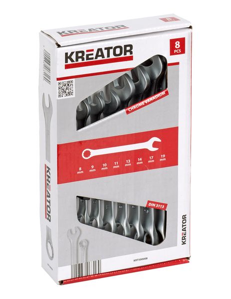 Kreator - Combination Spanner Set - 8 Pieces
