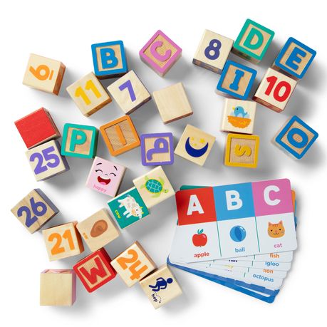 Melissa & Doug Ms. Rachel Official Wooden Learning Blocks & Activity Cards Image