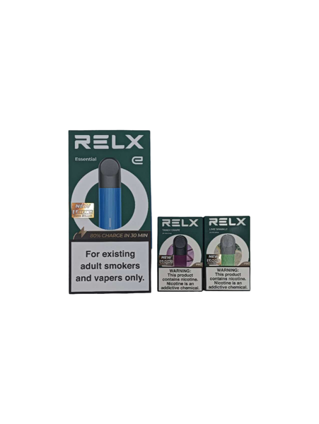 RELX Essential Blue Kit with 2 Pods - 350mAh