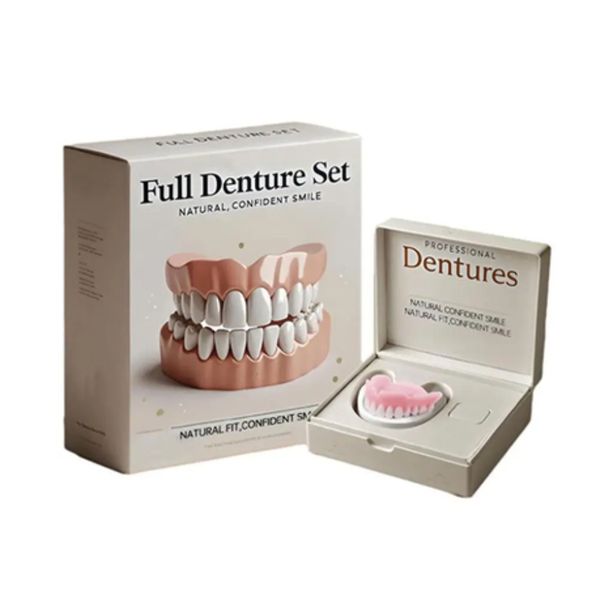 Denture Silicone Kit Soft Denture Kit Teeth Upper And Lower Set Oral Care