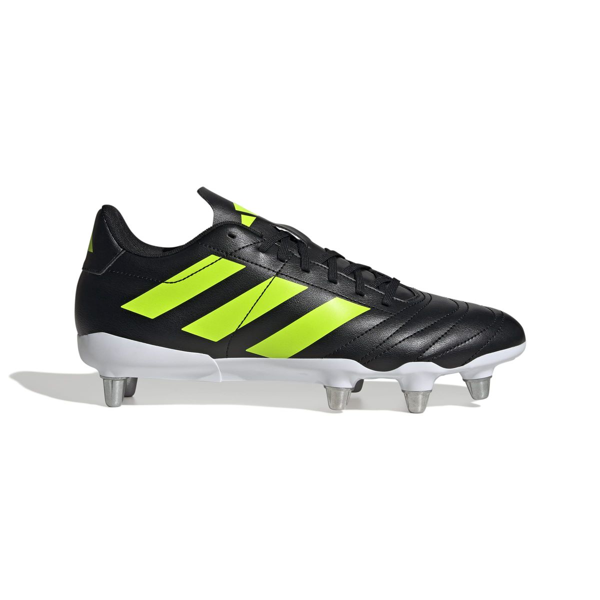 adidas Unisex Kakari Soft Ground Rugby Boots - Black/Lucid Lemon/White
