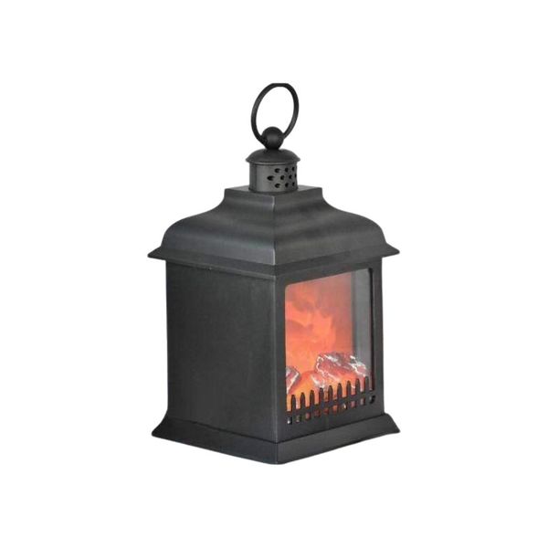 Portable Modern LED Fireplace Lantern