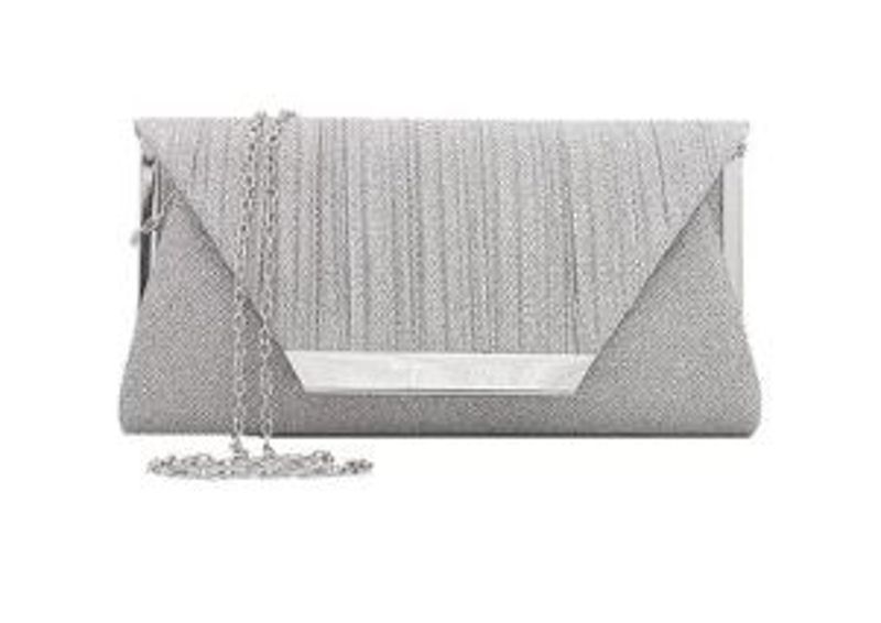 JP Portable Fashion Women Purse Wedding Evening Bag Party Handbag Silver