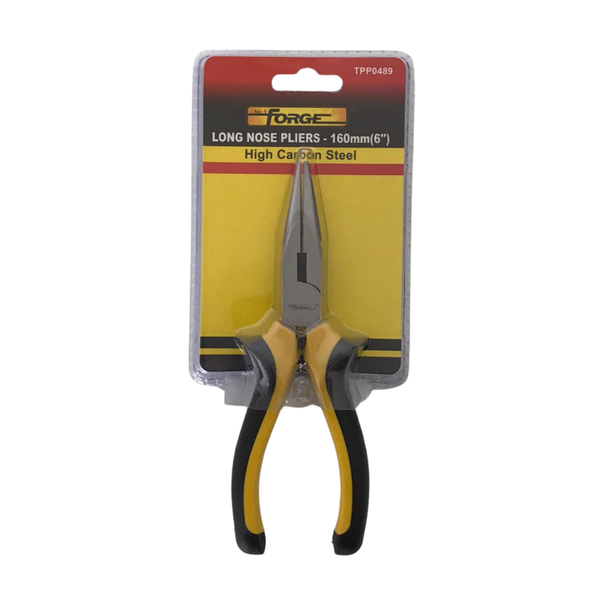 Forge Tools - Pliers Long Nose Cushion Grip 160mm (6")