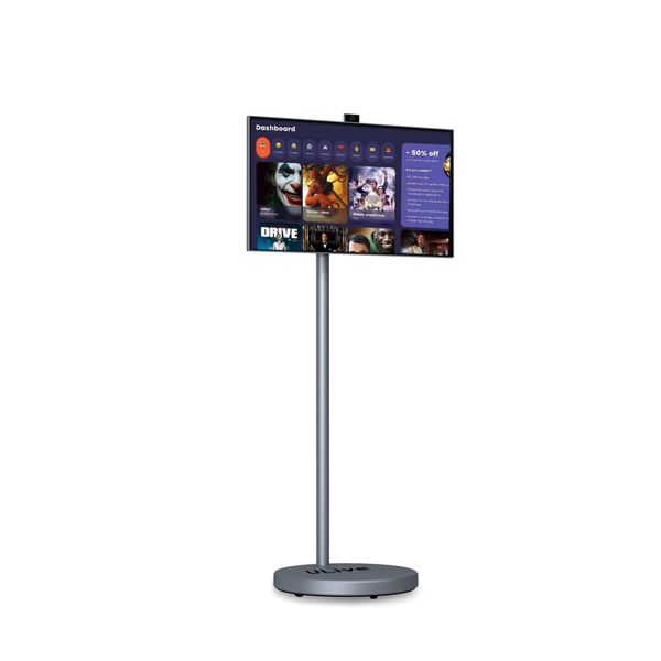 Ulive 27 inch Portable Smart TV, Touch Screen HD Monitor StandByMe