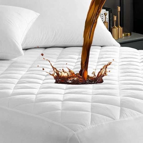 Sulfar King Waterproof Quilted Mattress Protector Deep Pocket Cooling