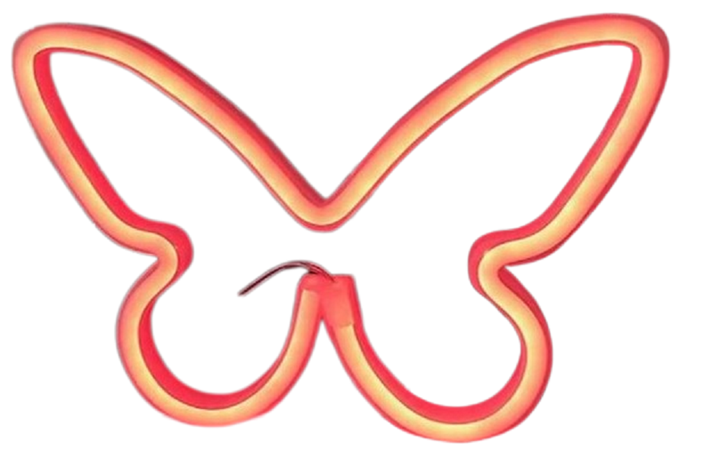 GLS Butterfly LED Neon Sign Light for Bedroom Kid's Room Party Living Room