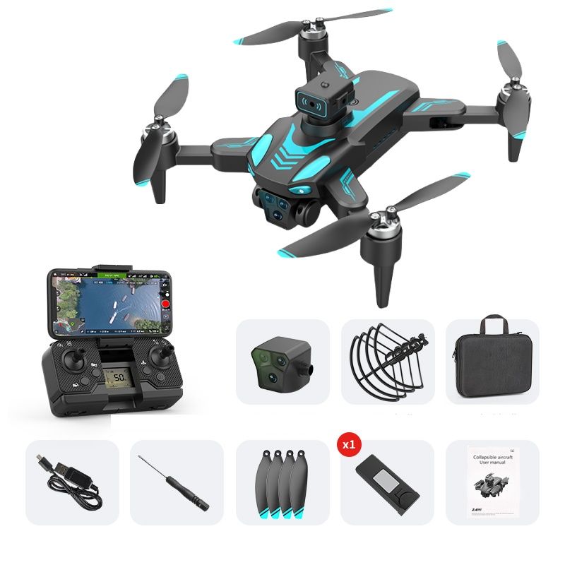 8K GPS Drone with 3 Cameras - Brushless Motor, Optical Flow, AI Tracking