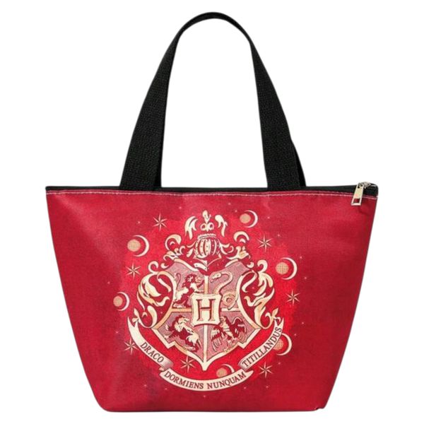 Harry Potter Gryffindor Insulated Lunch Bag - Red &amp; Gold House Crest Tote