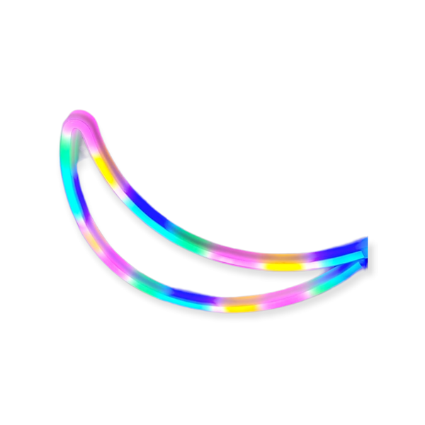 GLS Crescent Moon LED Neon Sign Hanging Light for Home, Bedroom, Office