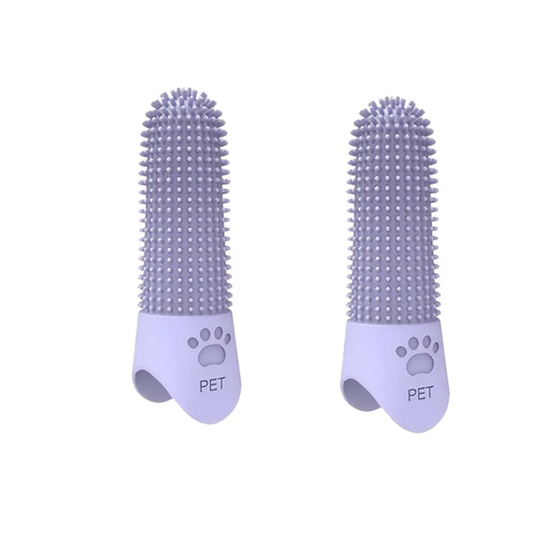 Silicone Pet Finger Toothbrushes | 360 Dental Care for Dogs &amp; Cats