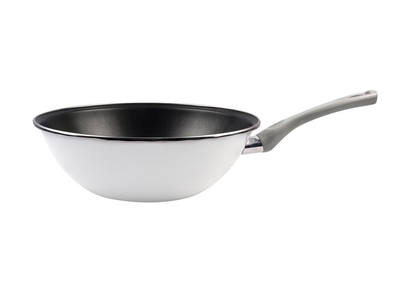 Magefesa - 28cm Enamelled Wok - Oslo - Vitroceramic Cookware