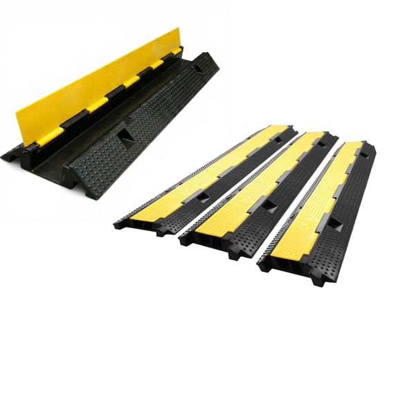 980cm Heavy-Duty Channel Cable Hidder/Protector Ramp Speed Bump - 4 PCS