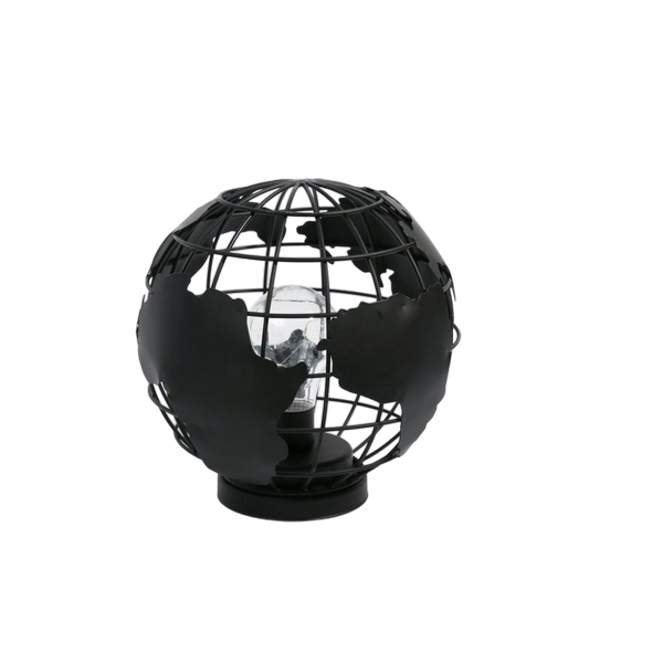 Elegant Home Decor Metal Globe Light Battery Operated