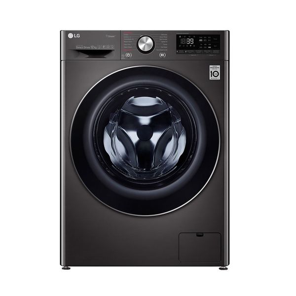 LG 12kg Front loader Black Steel
