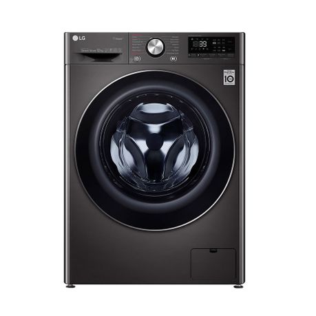 12kg black washing machine