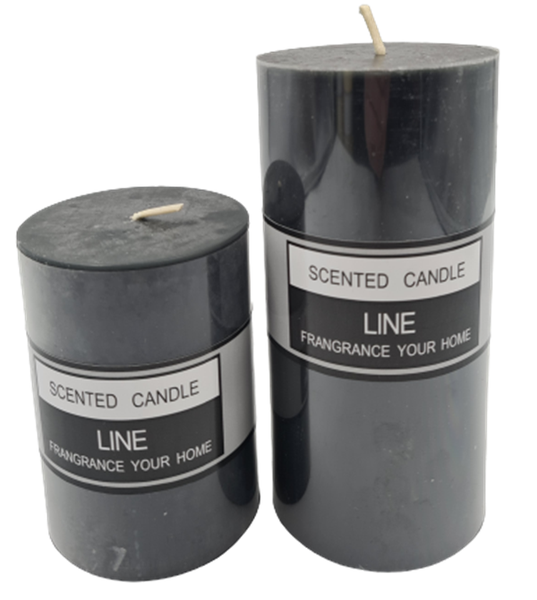 Homemade Scented Candles Set of 2 - Black
