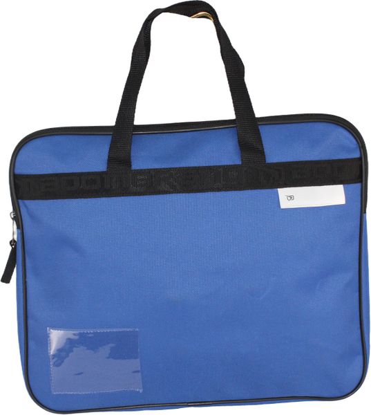 A4 Boomerang Xbag Polyester Book Bag with Gusset and Handles S-8002 Royal